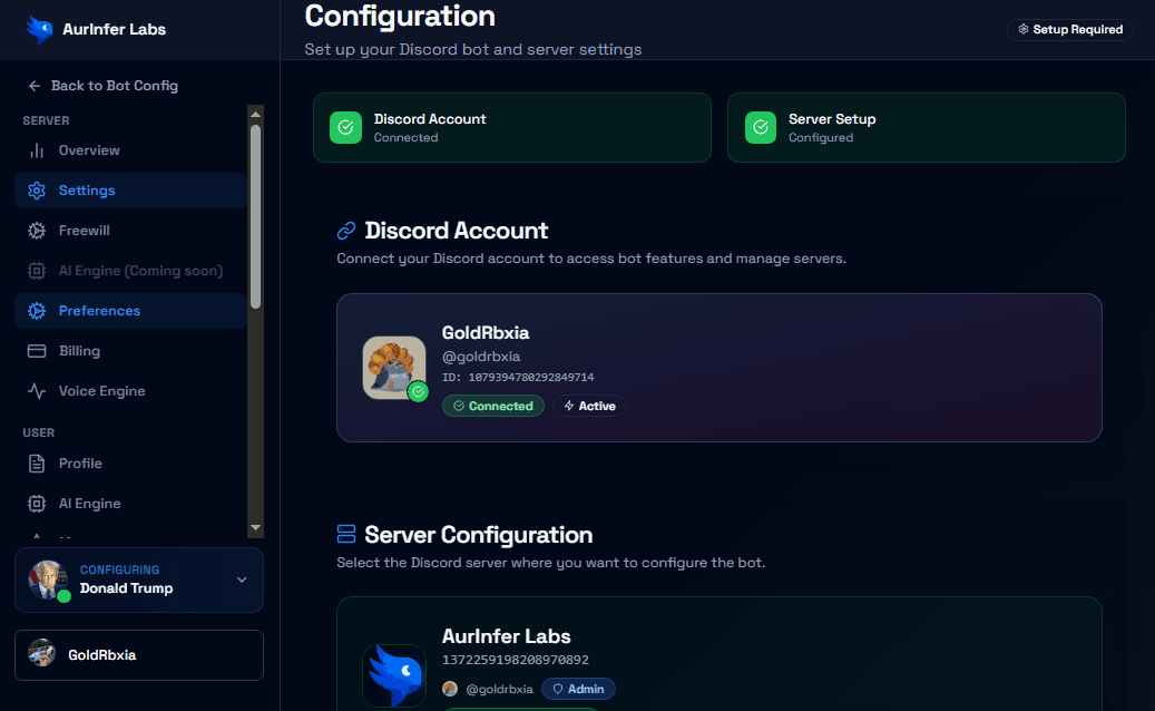 Bot Interface